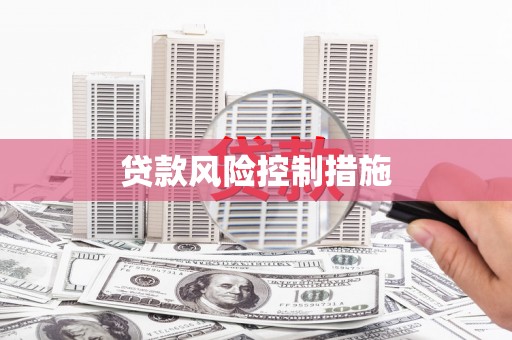 南丹贷款风险控制措施