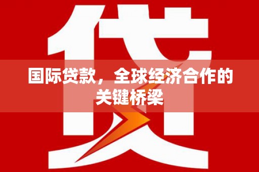 南丹国际贷款，全球经济合作的关键桥梁