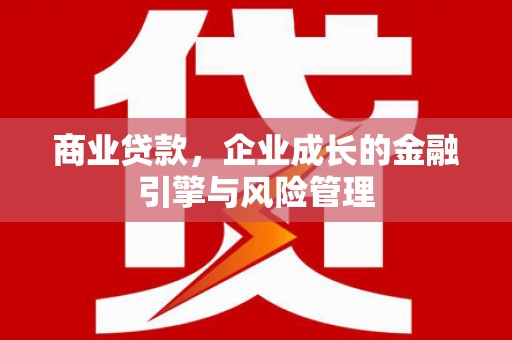 南丹商业贷款，企业成长的金融引擎与风险管理