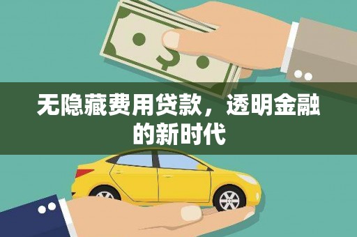 南丹无隐藏费用贷款，透明金融的新时代