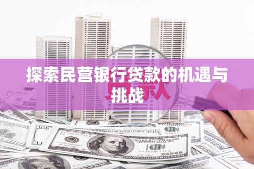 南丹探索民营银行贷款的机遇与挑战