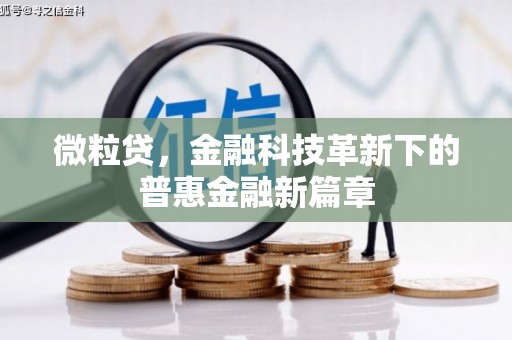 南丹微粒贷，金融科技革新下的普惠金融新篇章