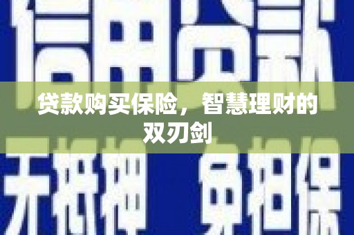南丹贷款购买保险，智慧理财的双刃剑