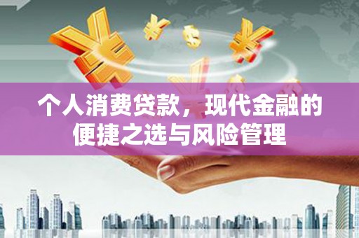 南丹个人消费贷款，现代金融的便捷之选与风险管理