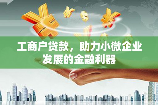 南丹工商户贷款，助力小微企业发展的金融利器
