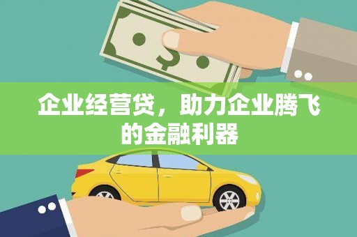 南丹企业经营贷，助力企业腾飞的金融利器