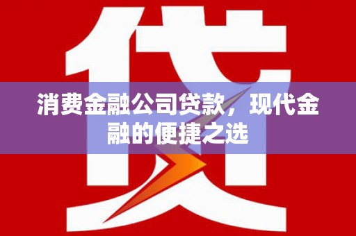 南丹消费金融公司贷款，现代金融的便捷之选