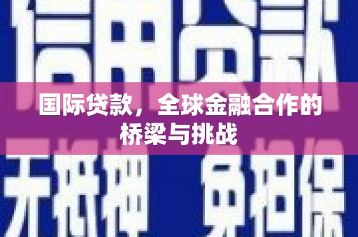 南丹国际贷款，全球金融合作的桥梁与挑战