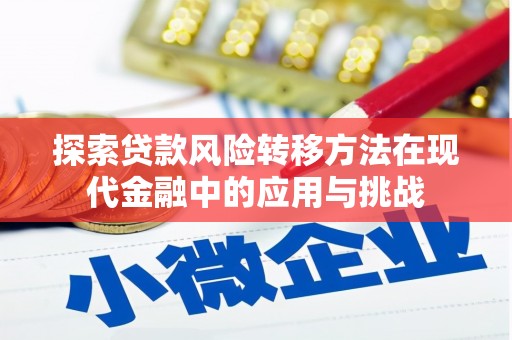 南丹探索贷款风险转移方法在现代金融中的应用与挑战