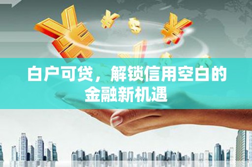 南丹白户可贷，解锁信用空白的金融新机遇