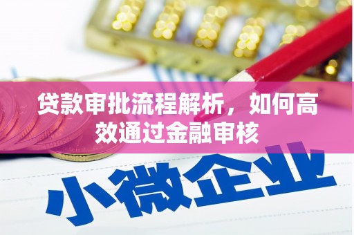 南丹贷款审批流程解析，如何高效通过金融审核