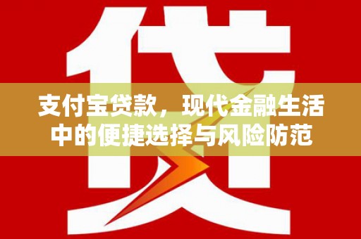 南丹支付宝贷款，现代金融生活中的便捷选择与风险防范