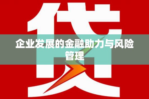 南丹企业发展的金融助力与风险管理