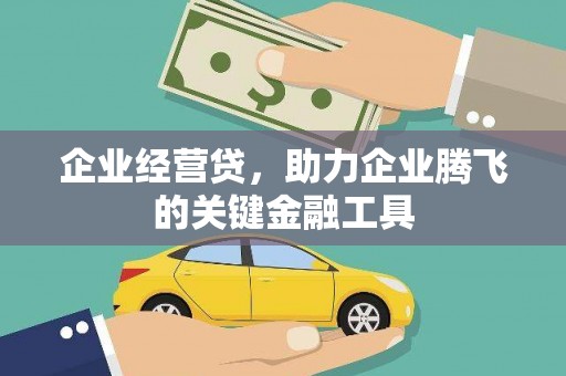 南丹企业经营贷，助力企业腾飞的关键金融工具