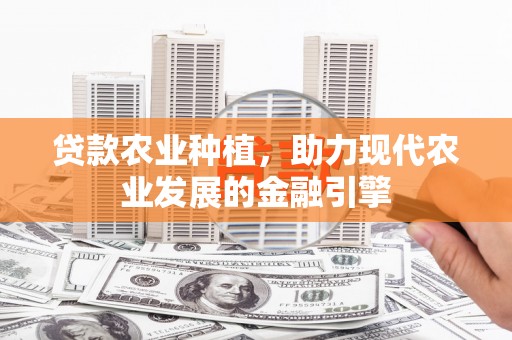 南丹贷款农业种植，助力现代农业发展的金融引擎