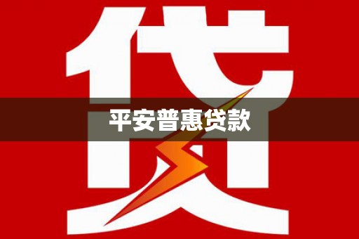 南丹平安普惠贷款