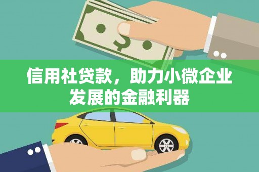 南丹信用社贷款，助力小微企业发展的金融利器