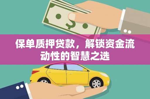 南丹保单质押贷款，解锁资金流动性的智慧之选