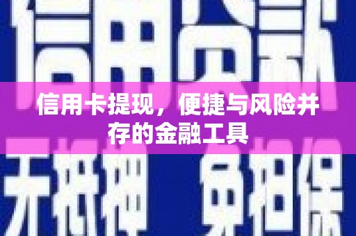南丹信用卡提现，便捷与风险并存的金融工具