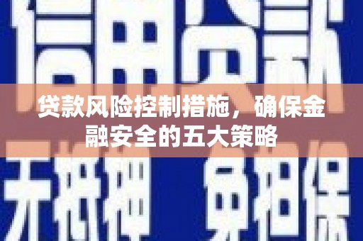 南丹贷款风险控制措施，确保金融安全的五大策略