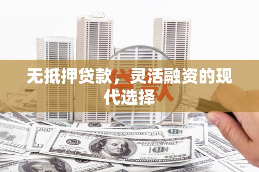 南丹无抵押贷款，灵活融资的现代选择