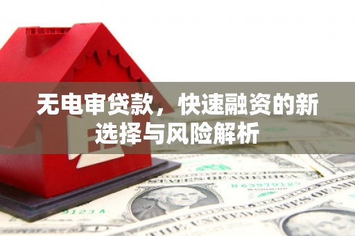 南丹无电审贷款，快速融资的新选择与风险解析