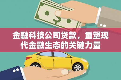 南丹金融科技公司贷款，重塑现代金融生态的关键力量