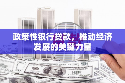南丹政策性银行贷款，推动经济发展的关键力量