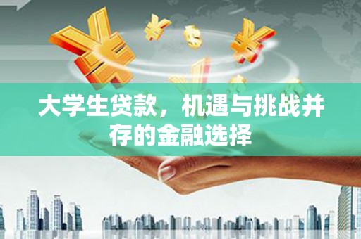 南丹大学生贷款，机遇与挑战并存的金融选择