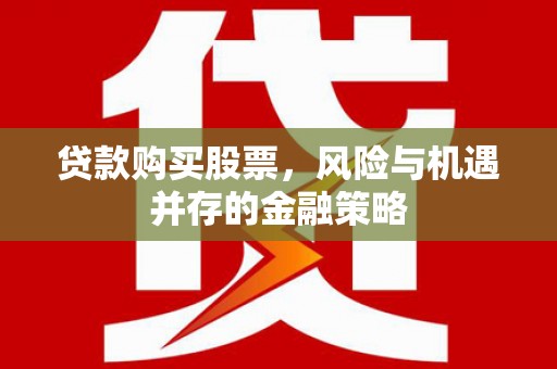 南丹贷款购买股票，风险与机遇并存的金融策略