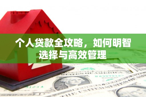 南丹个人贷款全攻略，如何明智选择与高效管理