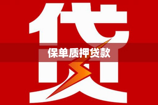 南丹保单质押贷款