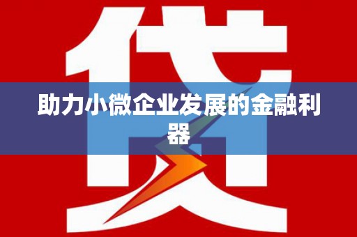 南丹助力小微企业发展的金融利器