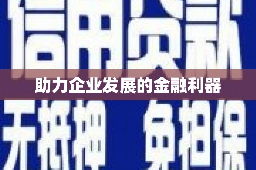 南丹助力企业发展的金融利器